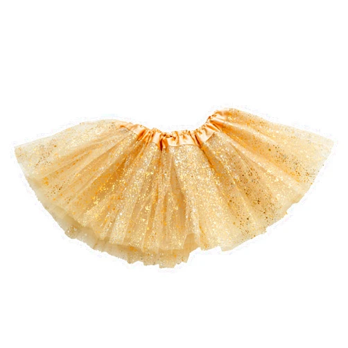 XSHANG GOODTECK Newborn Infant Baby Professional 3 Layers Sequin Tutu Tulle Skirt (6-18month, Gold)¡­