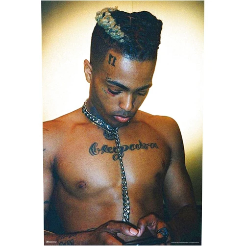 Poster Foundry XXXtentacion Poster Texting XXXtentacion Merch Bad Vibes Forever XXX 17 Album Art Skins Trap Music Aesthetic XXXtenations Merch XXtentacion Tapestry Rapper Thick Paper Print Wall Art 8x12