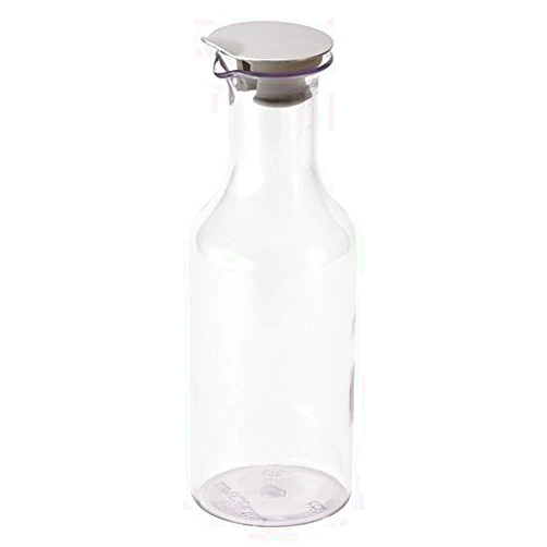 G.E.T. Enterprises GET EB802E FRILICH BPA-Free Plastic Beverage Carafe Decanter with Stainless Steel Lid, 1.3 Quart, Clear