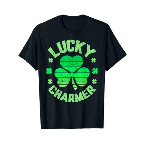 Funny St. Patrick's Day Gifts LUCKY CHARMER Shirt Boys Kids Girl Funny St. Patrick's Day T-Shirt