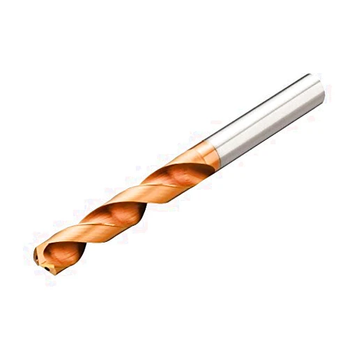 Sandvik Coromant CoroDrill Delta-C R840 Carbide Drill Bit, Short Length, Multilayer Finish, Round Shank, Coolant Through, 140 Degree Point, 1/4