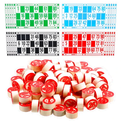 BESTonZON Russian Bingo Game Set Board Games Russian Tambola Kit of Wood Barrels Bingo Cards Chips for Family Adults