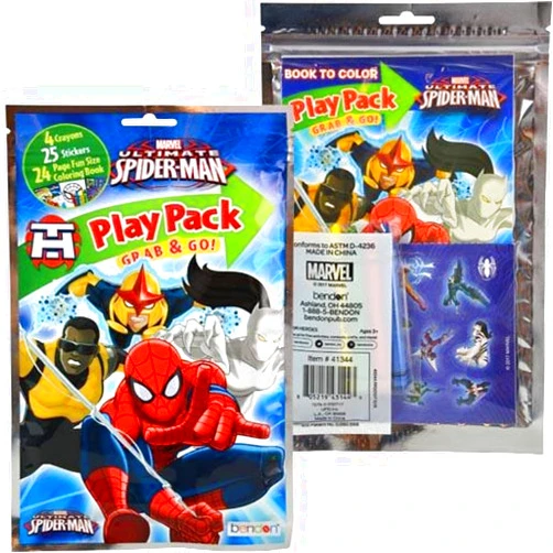 Intellitoy, Inc. Ultimate Spiderman Grab and Go Play Pack Party Favors - Team Heroes