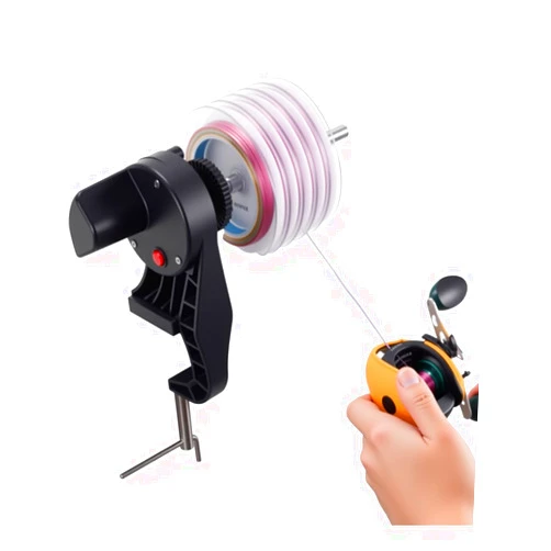 Fishafy Motorized Fishing Line Winder with Adjustable Tension Brake - Muti-Speed Electric Line Spooler for Fishing Reels, Fishing Gifts Designed Specifically for Fish Enthusiasts