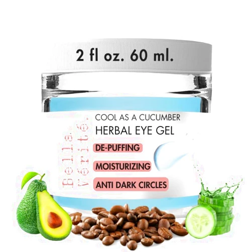 Bella Vérité. Cool As A Cucumber Eye Gels for Dark Circles and Puffiness - Ideal for Daytime & Nighttime Dry Eye Gel (2 Fl oz)