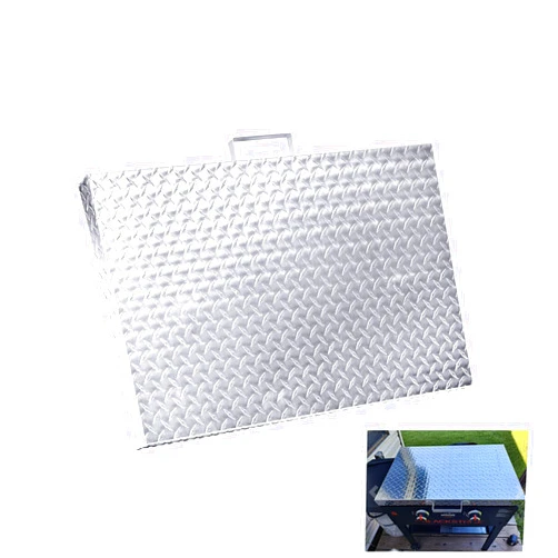 Gardhom Aluminum Griddle Cover, gardhom 36Inch Griddle Grill Hard Cover Lid with Handle Outdoor BBQ Hood Lightweight Durable for 36” Blackstone Grill Cover