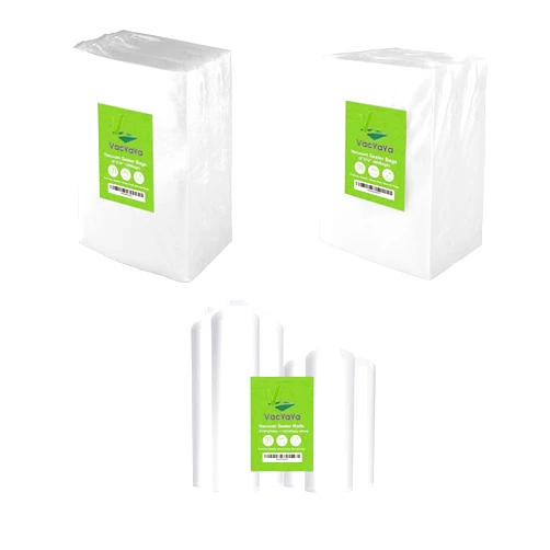 VacYaYa Vacuum Sealer Bags Rolls with BPA Free and Heavy Duty,Commercial Grade Vaccume Seal Bags Rolls Work with Any Types Vacuum Sealer