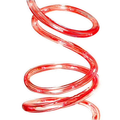 Brite Star 12 Ft LED Round Rope Light Red - Connectable for Indoor and Outdoor Decor - Perfect for Christmas Decorations, Bedroom, Party, Patio, Deck Lighting - Waterproof Outdoor Lighting
