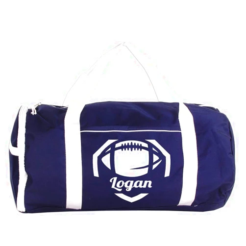KishKesh Personalized Sport/Gym Roll Duffel Bag - Football