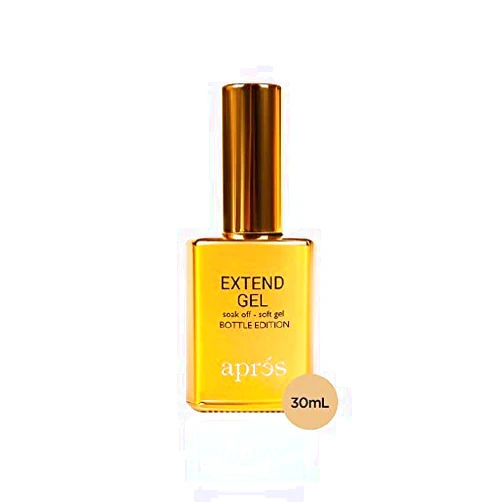 Unknown Apres Nail Extend Gel Soak Off | Soft Gel, Gel-X Tips Adhesive 30ml / 1 oz | Premium Quality | Gold Bottle Edition | Easy application/ applicator Easy removal