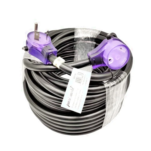 Parkworld RV 30A Extension Cord NEMA TT-30 with Handle, Camper 30amp TT-30P to TT-30R (75FT)
