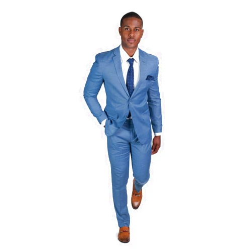 AZAR MAN Slim Fit Mens Solid Suit 2 Button Notch Lapel ZF10036A
