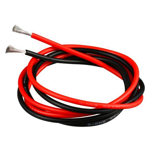 BNTECHGO 14 Gauge Silicone Wire 10 ft red and 10 ft Black Flexible 14 AWG Stranded Tinned Copper Wire
