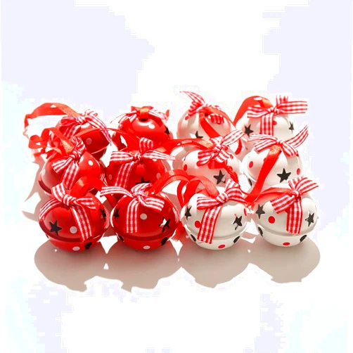 Zsail Christmas Jingle Bells 12 Pcs Craft Bells Christmas Bells with Snowflake for Christmas Party Christmas Tree Wreath Ornaments Holiday DIY Decorations