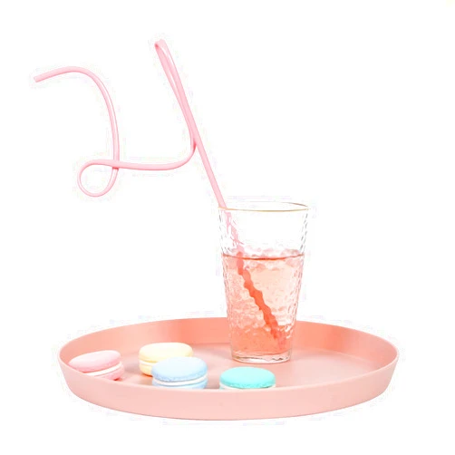 Fuyage 6Pcs 21 Shaped Pink Straws Party Decoration Gift Supplies Photo Booth prop for 21st Birthday party (Pink 6)