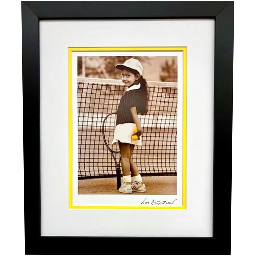 Generic Kim Anderson The Champion Custom FRAMED Plate Signed Children Art Tennis NEW