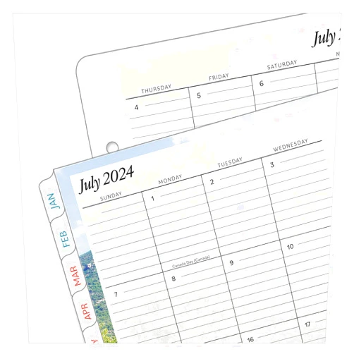 Franklin Covey FranklinCovey - Seasons Two Page Per Day Ring-Bound Planner (Classic, Jul 2024 - Jun 2025)