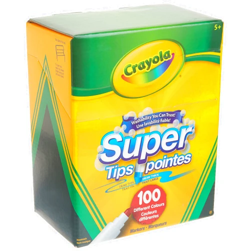 Crayola Super Tips Washable Markers 100 Count