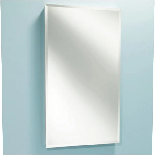 Jensen B7733 Focus Single-Door Recessed Medicine Cabinet, 3-Shelves