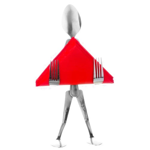 Forked Up Art S25 Spoon Napkin Stand Table Topper