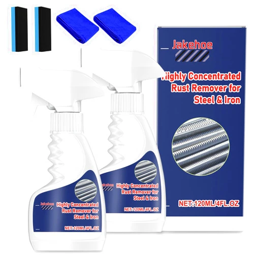 KEBEGE Rust Remover for Steel & lron，Rust Inhibitor Spray，Stainless Steel Rust Remover，Car Rust Cleaner，Multifunctional Rust Removal Spray （2pcs）