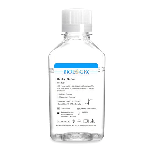 CryoKing Hanks' Balanced Salt Solution, HBSS Buffer Without Calcium & Magnesium, 0.1μm Filtered Sterilization, Reay to Use Lab Buffer, 1000ml