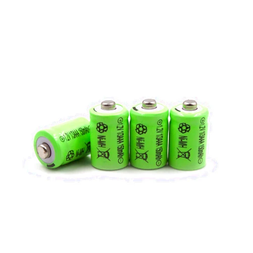 Lunggwey (4-Pack) 1/3AAA 1.2V 150mAh Ni-MH Battery Button Top Replacement for Solar Lights Outdoor Solar Garden Art Light 1/3AAA-150NM-NT GP-17AAAH GP17AAAH Sanyo N-50AAA GP 1/3AAA-170NM