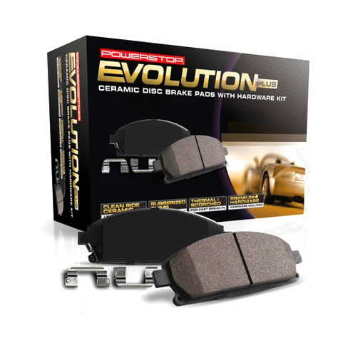 Power Stop 17-932, Z17 Rear Ceramic Brake Pads with Hardware For Ford Crown Victoria, Ford Ranger, Lincoln Town Car, Mercury Grand Marquis, Mercury Marauder [Model Specific]