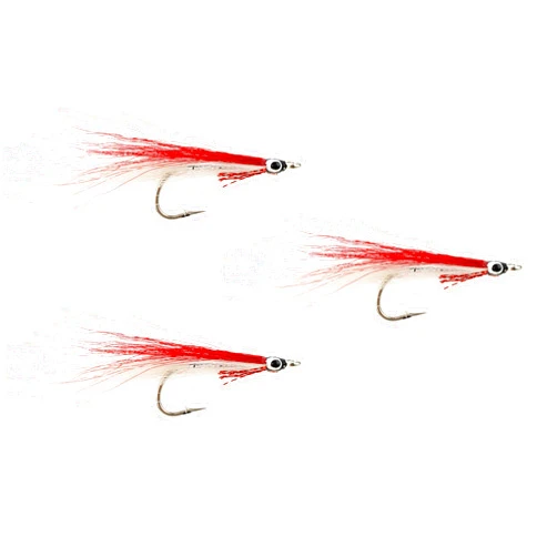 Wild Water Fly Fishing Deceiver Flies, Size 2/0 Streamer for Bass, Pike, Saltwater Fish Qty. 3