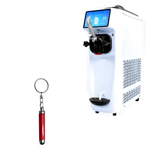 BoxWave Stylus Pen Compatible with GSEICE Ice Cream Maker (7 in) - Bullet Capacitive Stylus, Mini Stylus Pen with Keyring Loop for GSEICE Ice Cream Maker (7 in) - Ruby