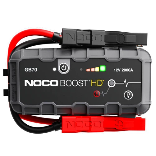 NOCO Boost HD GB70 2000A UltraSafe Car Battery Jump Starter, 12V Battery Booster Pack, Jump Box, Portable Charger and Jumper Cables for 8.0L Gasoline and 6.0L Diesel Engines, 7.4