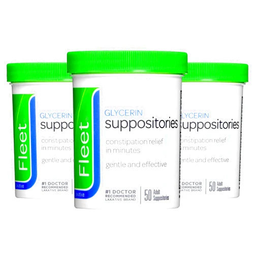 Fleet Adult Glycerin Suppositories 50-Count (3-Pack)