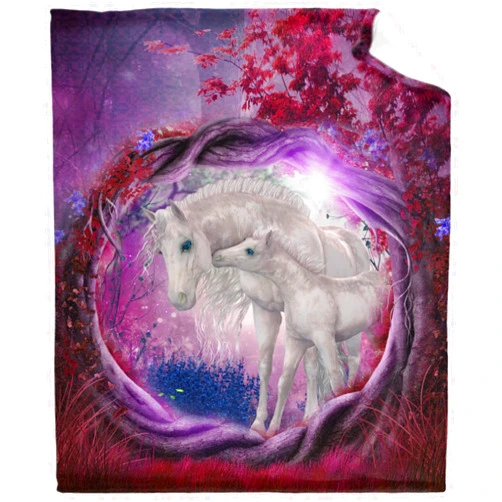 Comforzykets Just A Girl Who Loves Horse Magical Animal Throw Blankets Super Soft Fluffy Comfortable Flannel Fleece Cozy Plush Blanket for Couch Bed Travel Gifts 40“x30 XSmall for Pets
