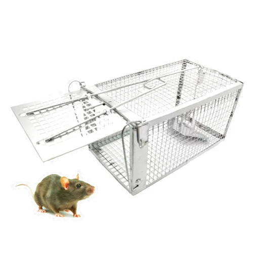 Fish Scale PIXESTT Humane Mouse Trap, Rat Cage Trap Suitable for Capturing Mice or Hamsters Alive, Friendly Small Animal Humane Live Cage Rat - 11.2'' X 5.5'' X 5''