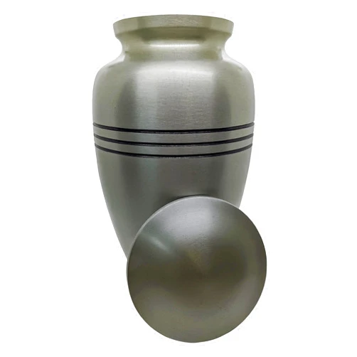 Titan Casket Tranquil Urn | XL Metal Cremation Urn for Human Ashes - Pewter Extra Large Cremation Urn for Human Ashes