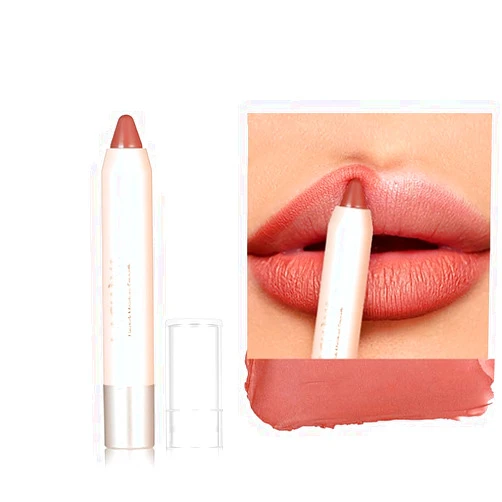 Easilydays Nude Matte Velvet Crayon Lipstick, Moisturizing Lightweight Creamy Lip Color, Waterproof Long-Lasting Crayon Lip Gloss for Women, Non-Sticky, Ultra Matte Lip Liner Pen for Women (#05)