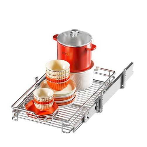 DINDON 1 Tier Pull Out Cabinet Organizer (14