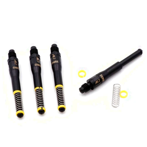 CUESOUL 4 pcs TERO AK7 Dart Shafts Built-in Spring Telescopic for Steel Tip Darts and Soft Tip Darts