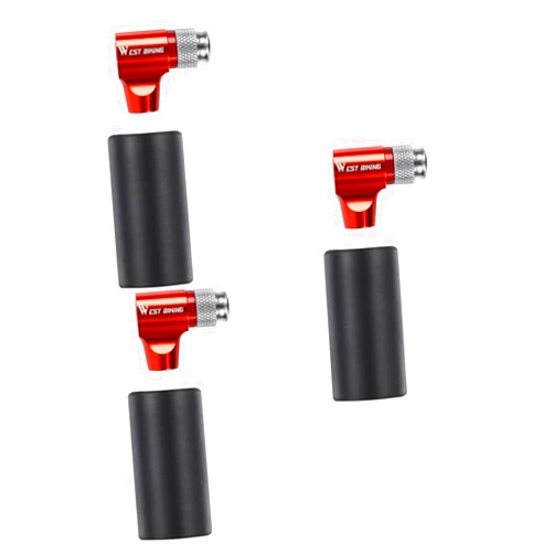 SUPVOX 2pcs Mini Pump Mini Co2 Pump Pulley System Strap Portable Bike Pump Rim Stickers for Car Mini Bikes Bike