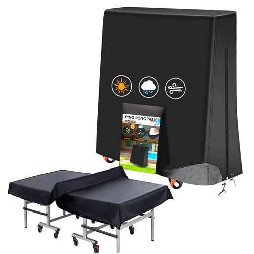 Oyrlize Ping Pong Table Cover Outdoor Waterproof,Table Tennis Cover Fits Both Folding Table Tennis Table and Flat Tables Indoor & Outside,Table Tennis Table Protector Accessories