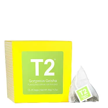 T2 Tea Gorgeous Geisha Green Tea, 25 Tea Bags, 50g