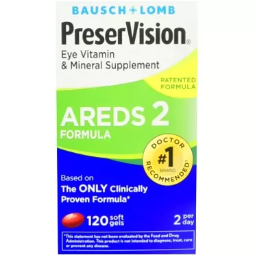 PreserVision AREDS 2 Vitamin & Mineral Supplement 120 Count Soft Gels (Limited Edition)