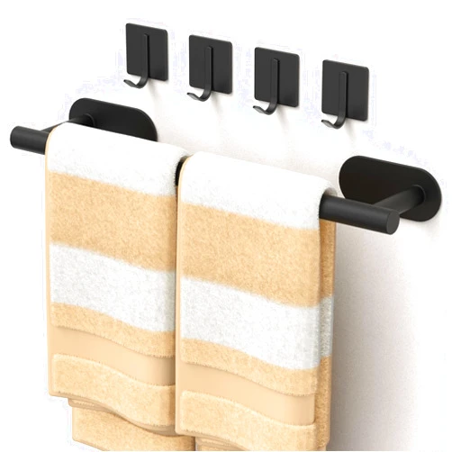 Batur 5 Pack Towel Holder, Towel Racks for Bathroom Self Adhesive, 16