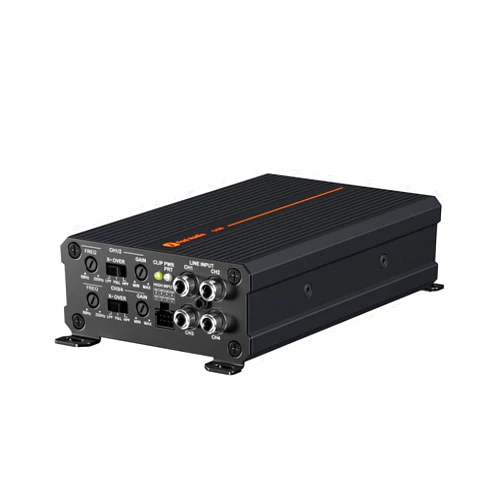 Fosi Audio CA30 4 Channel Car Amplifier Class D, Independent Crossover RCA/High Level Input, 88% Efficiency 100W x 4 @ 4Ω/320W Bridged, Mini Low Noise HiFi Amp for Vehicle Stereo Audio Sound System