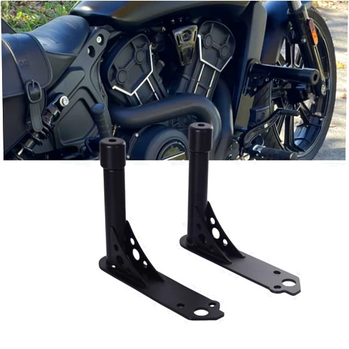 XIDAODIT Highway Crash Bars Engine Guard for Indian Scout and Indian Scout Bobber Motorcycle Protection from Drops Accessories (Matte Black)