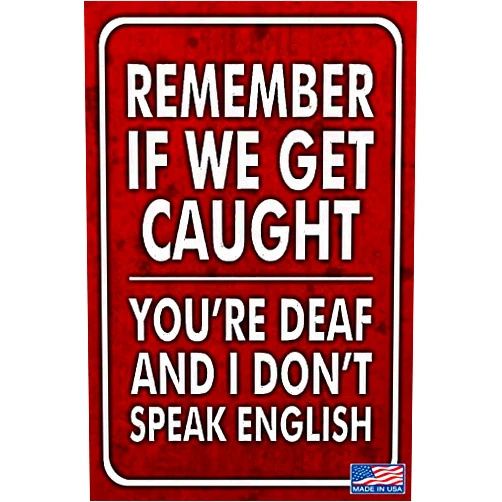 Laixwec Alotaloha GET Caught! Funny Man Cave Sign 8