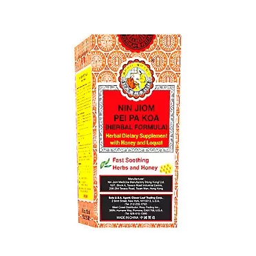 NIN JIOM PEI PA KOA 150ML, NATURAL HERBAL SYRUP, Soothing Throat and Respiratory Support