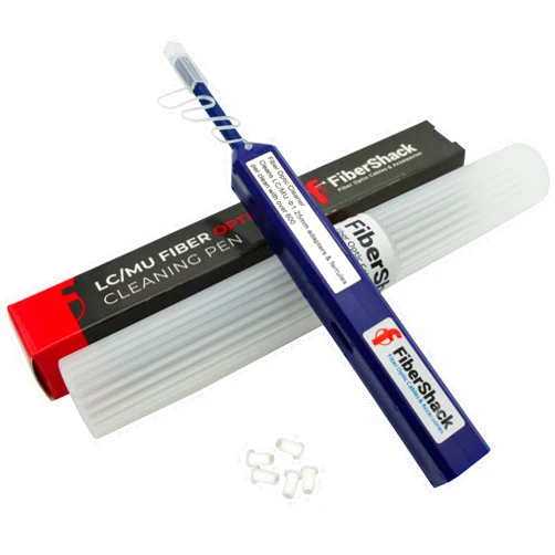 Fibershack 1.25mm LC Fiber Cleaner Pen. 800+ Single Click Fiber Cleaner. Dual Fiber Optic Connector Cleaner & Endface Fiber Optic Cleaning Pen. Fiber LC Cleaner Comes with an Added Protection Case