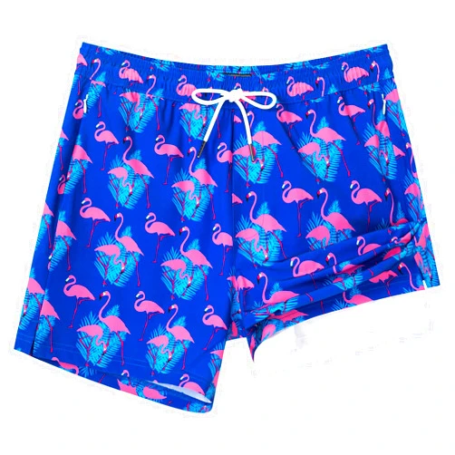 SURF CUZ Mens Swim Trunks with Compression Liner Swimming Trunks 5 Inch Bathing Suit Quick Dry Swim Shorts
