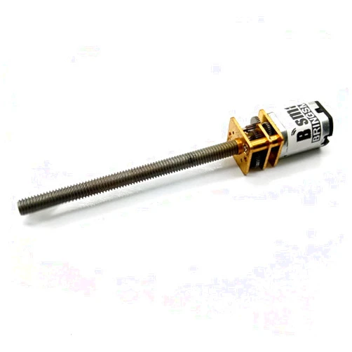 BRINGSMART Threaded Shaft M4 55mm DC Gear Motor 3V 6V 12V Mini Electric Screw Reducer N20 All Metal Gears Motor (1, 12V 30rpm)